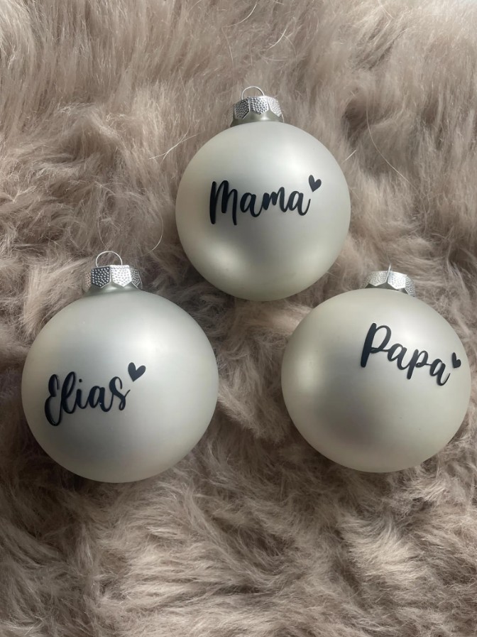 Weihnachtsbaumkugel personalisiert
