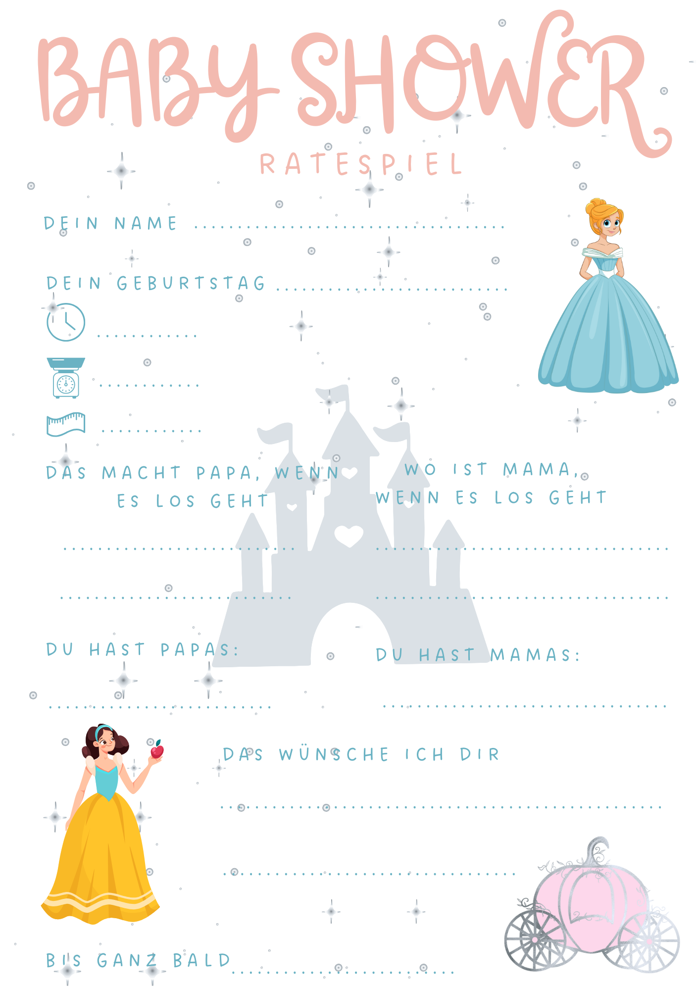 Babyshower Ratespiel Karten – Bild 4